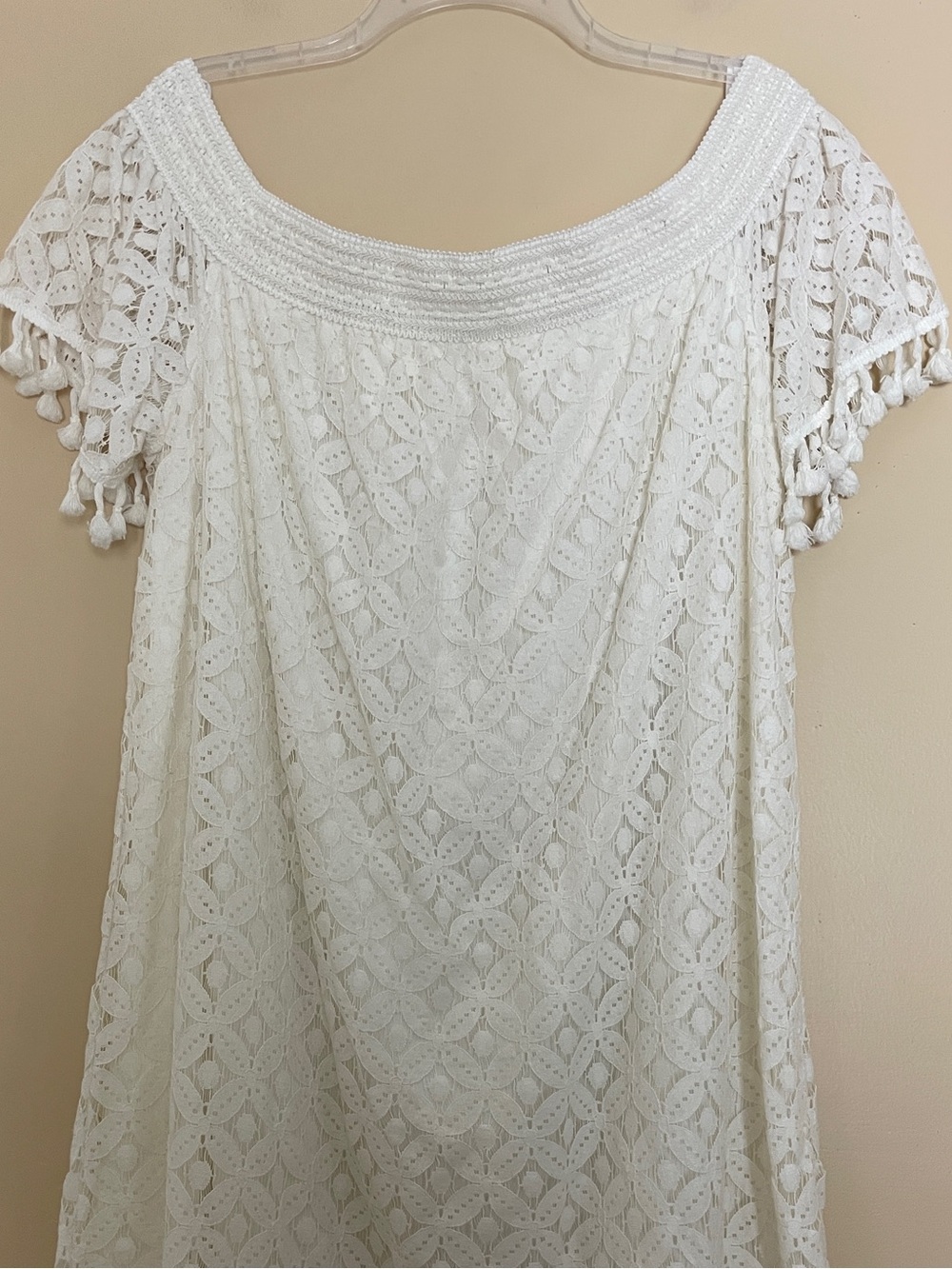 Charming Charlie Dress Size XL Cream Lace NWT - Picture 10 of 10